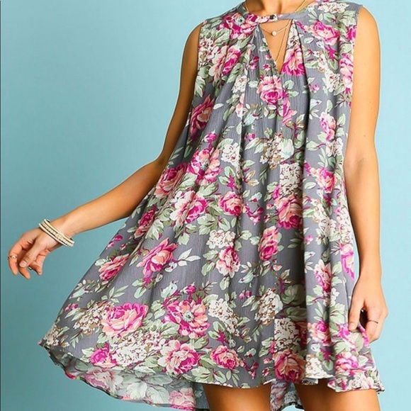 Onetheland Floral Keyhole Dress - Picture 6 of 6